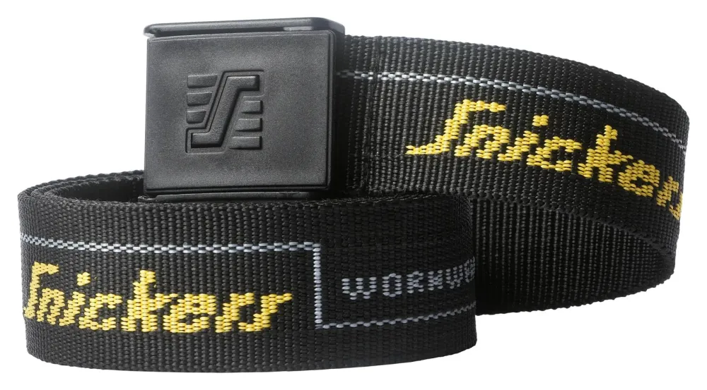 9033 Snickers Workwear Logo Riem Zwart voorkant