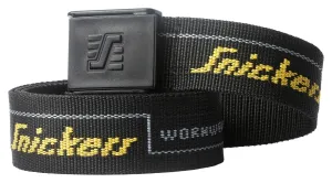 9033 Snickers Workwear Logo Riem Zwart voorkant