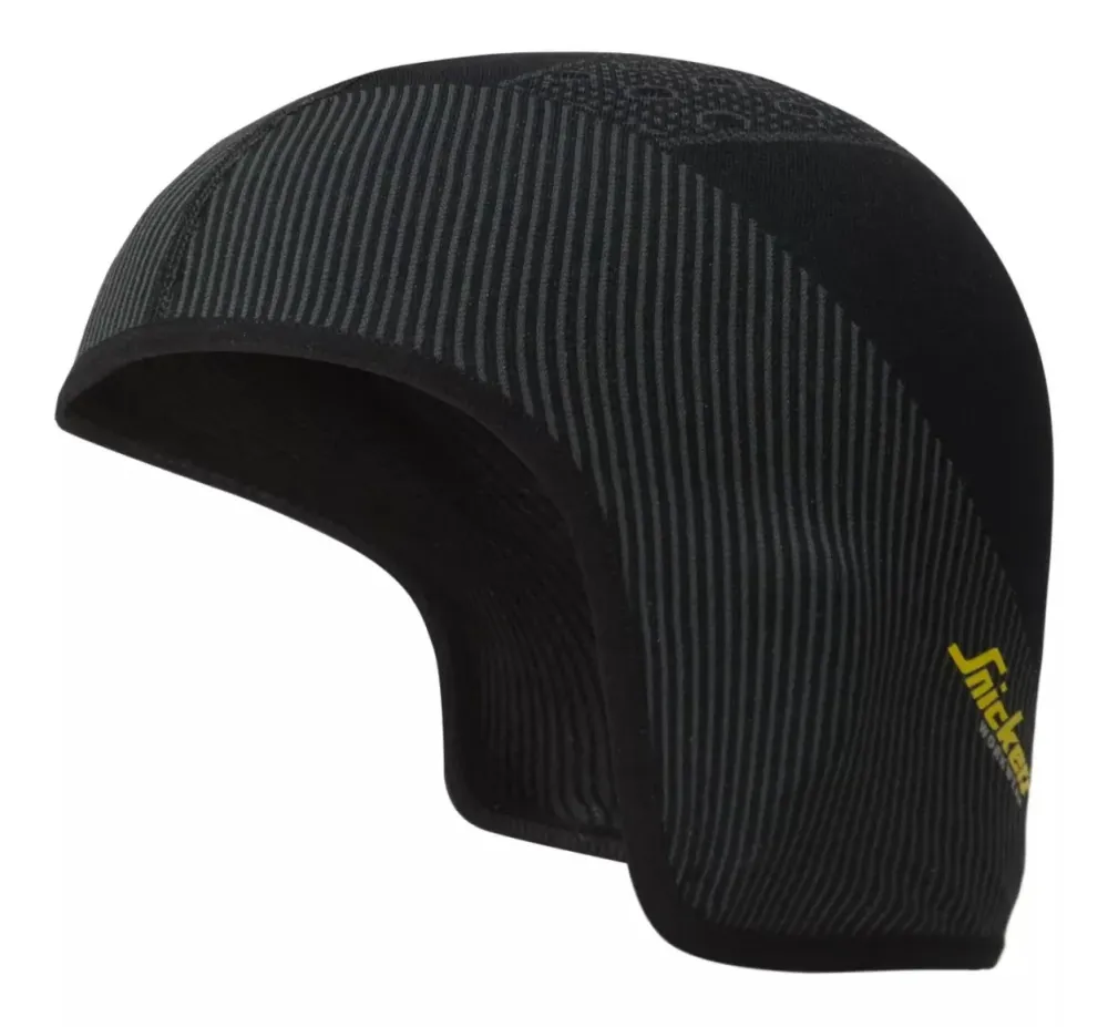 Snickers 9053 FlexiWork, Naadloze Helmvoering Zwart - Grijs voorkant