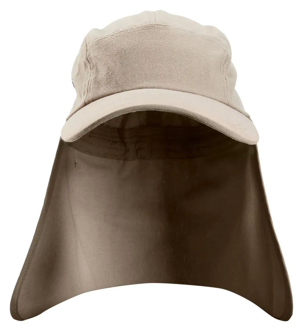 Snickers 9091 LiteWork, Zonbeschermings Cap Khaki voorkant