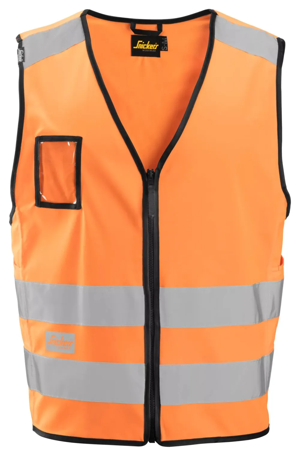 Snickers 9153 High-Vis, Hesje, Klasse 2 Oranje, High Visibility voorkant