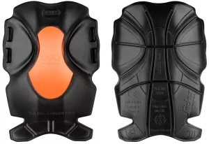 Snickers 9191 XTR D3O® Kniebeschermers Zwart - Oranje voorkant