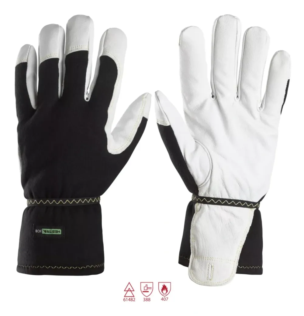 Snickers 9361 ProtecWork, Geïsoleerde Handschoenen Wit - Zwart voorkant