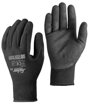 Snickers 9390 Precision Flex Duty Handschoenen (100 paar) Zwart - Zwart voorkant