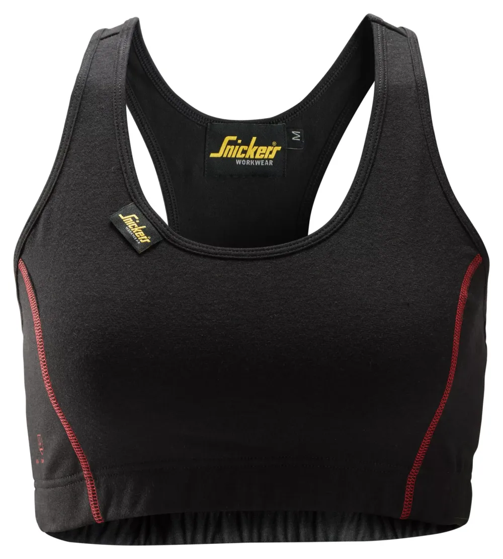 Snickers 9465 ProtecWork, Sportbeha Zwart voorkant