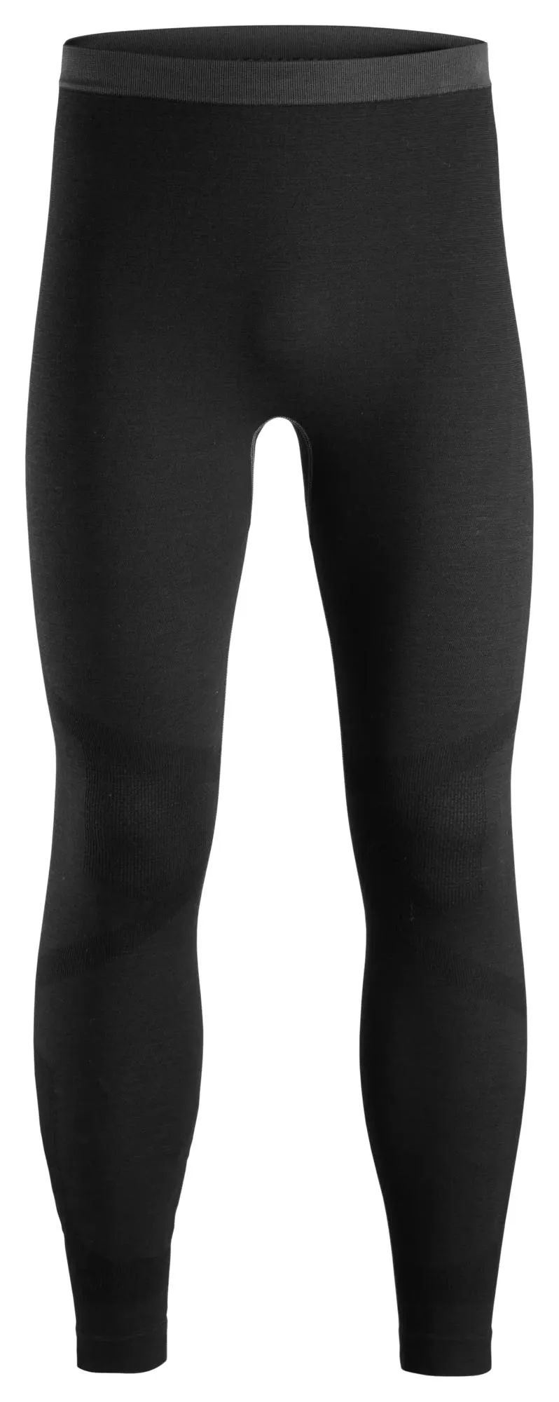 Snickers 9484 Naadloze Basislaag Warmteregulerende Wollen Legging Zwart voorkant