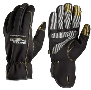 Snickers 9562 Weather Flex Dry Handschoenen Zwart voorkant