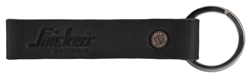 Snickers 9751 Leren Sleutelhanger Zwart voorkant