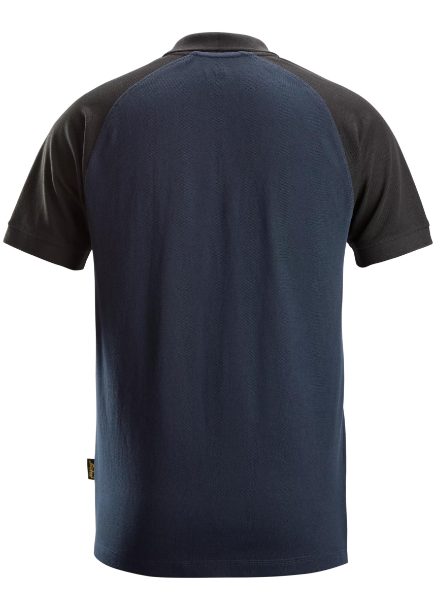 Snickers Two-Coloured Polo Shirt 2750 - Zwart - Neon Geel (0467)