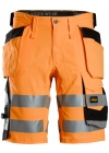 Snickers Stretch Korte Broek met holsterzakken, High-Vis klasse 1 6135 - Afbeelding 1