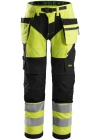 Snickers FlexiWork, HV Werkbroek+ met holsterzakken kl 2 6932 - Afbeelding 1