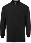 Portwest FR10 Vlamvertragende Antistatische lange mouw Polo Shirt - Afbeelding 1