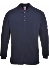 Portwest FR10 Vlamvertragende Antistatische lange mouw Polo Shirt - Afbeelding 3