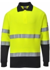 Portwest FR74 Vlamvertragende en anti-statische, twee kleuren Lang mouw Polo - Afbeelding 2
