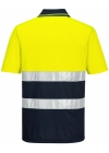 Portwest S175 HiVis lichtgewicht contrast Poloshirt Korte Mouw - Afbeelding 2